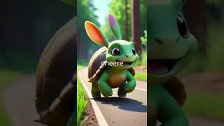 khargosh aur kachhue ki race🏁#childrenscartoon #worldwide #viral #friends