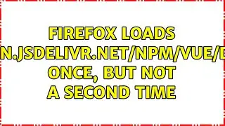 Firefox loads  
