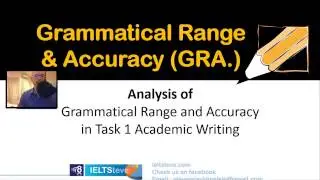 Grammatical range and accuracy in task 1 writing for IELTS (line graphs and bar charts)