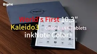 Видеообзор цветного электронного планшета Bigme inkNote + Ereader &mdash; 10,3&Prime; Kaleido 3 Color E-ink
