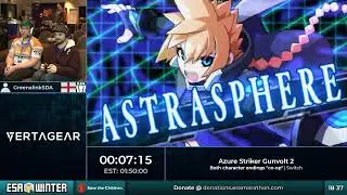 Azure Striker Gunvolt 2 [Both character endings co-op] by GreenalinkSDA /IrregularJinny #ESAWinter18