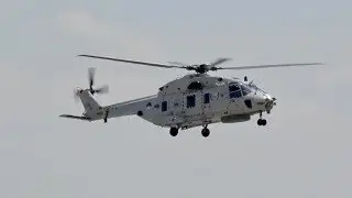 NHI NH-90 NFH Royal Netherlands Navy arrival at RNAS Yeovilton Air Day 2018
