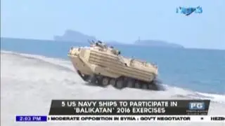 5 US navy ships to participate in 'Balikatan' 2016 exercises