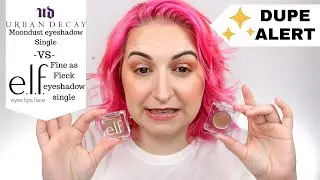 DUPE ALERT - Urban Decay Moondust singles vs Elf fine as fleck singles | Kirby Rose