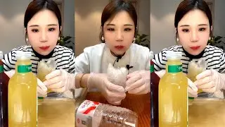 ASMR WATER BOTTLE ICE EATING YY 