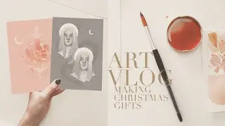 december art vlog // making christmas gifts (yungblud & blind channel fanart)