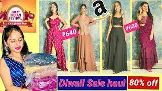 *Festivewear Under Budget*Amazon Haul|upto80%off|Skirt,Croptop,Palazzo,Maxidress|Tryon|Amazon Haul