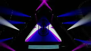 Light Show Stage DJ Background Disco Lights Live Scene Stroboscope Laser Neon Vj loop u 1