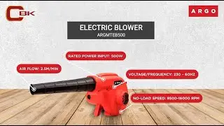 Blowing Away the Mess with Argo's Electric Blower (ARGMTEB500)