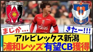 【衝撃】アルビレックス新潟が浦和レッズから若手CBを完全移籍で獲得！！【Jリーグ】