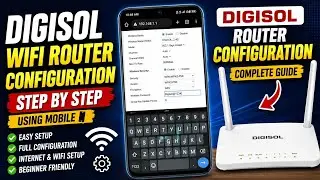 Digisol wifi Router Configuration || Digisol Router Configuration Step by Step using mobile #digisol