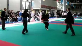 sifu nelson rogerio combate com armas no mundial em italia pela WTKA 2009 world championships