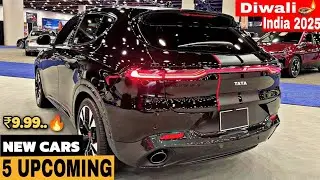 5 UPCOMING CARS LAUNCH IN DIWALI 🪔 INDIA 2025 | PRICE, LAUNCH DATE, FEATURES | UPCOMING CARS