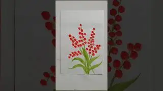 easy red flowers drawing #beautiful #easydrawing #tutorial