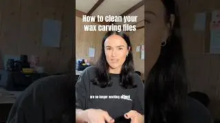 How to remove wax from carving files  #waxcarving #lostwax #jewellerymaking