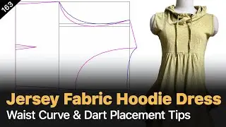 How to Design & Draft a Stylish Hoodie Dress for Jersey Fabric [Pattern Making Tutorial]