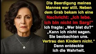 Beim Begräbnis meines Mannes bekam ich eine Nachricht: „Ich bin noch am Leben – vertraue niemandem!“