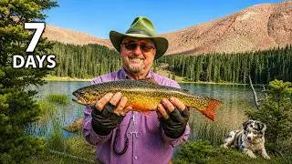 LUCKY DOG 🐕  Backpacking Fishing Adventure (Catch and Cook)