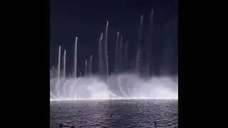 Various shapes of water dance music fountain design on the lake#beautiful #music#longxinfountain