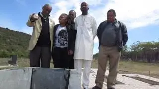 Mogobe Ramose speaks at the grave of his friend Steve Biko