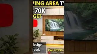 Living Room TV Unit Under ₹70,000 | Budget Interior