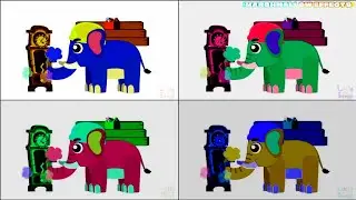 HICKORY DICKORY DOCK  ||  ELEPHANT FIX THE CLOCK AND MAKE BEAUTIFUL CLOCK🥰