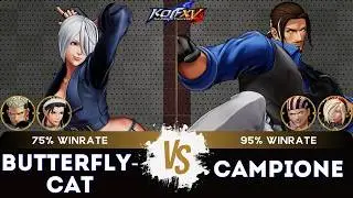 KOF XV ▰ BUTTERFLY-CAT (&Aacute;ngel/Chizuru/Goenitz) 🆚 CAMPIONE!! (Robert/Billy/Ash)🎞️Replay Match - 2/26