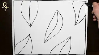 Daily Line Illusion | Falling Leaves 3D Abstract Pattern / Spiral Drawing / Satisfying & Relaxing