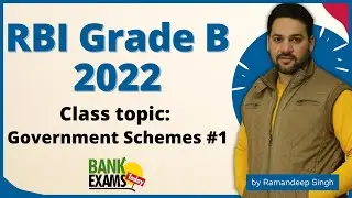 RBI Grade B 2022 Live Class: Government Schemes #1