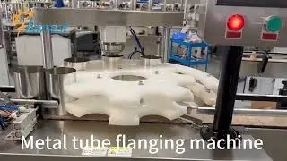 Metal Tube Flanging Machine , Tin Can Flanger Equiment , Metal Can edge Expanding Machine