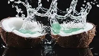 Realistic Coconut Glass Crack  ASMR #asmr #cuttingart #asmrvideo #cuttingasmr #cuttingfruit