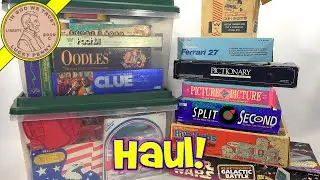 HUGE Board Game Garage Sale - Thrift Store Haul!