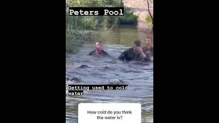 How cold is this water? 🥶❄️ #military #army #marines #usmc #usmarines #marine #cadence