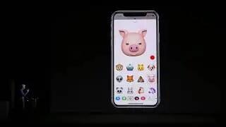 Apple introduces the animoji feature on the iPhone X.