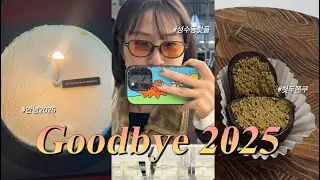 한 살 젊은 브이로그 (굿바이2025)ㅣ성수동 나들이, 두쫀쿠, 해독주스 만들기