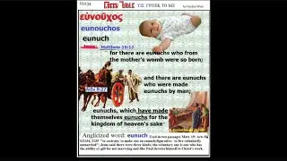 MATTHEW 19:12 HAS NOTHING TO DO WITH THE NASTY PEOPLE!!🤮