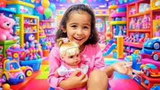 Rebequinha VAI as COMPRAS,para comprar uma boneca nova