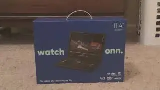 Unboxing Onn Blu Ray Player Portable