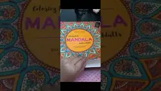 Adult art at #Amazon haul | Review Mandala colouring book for adult | link in description #mandala