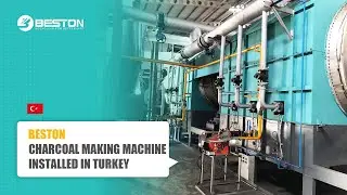 Beston Charcoal Making Machine Installed in Turkey