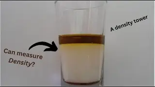 Density Tower, which can measure the density of an object #science #sciencefacts #scienceexperiment