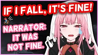 Calli Jinxes Herself and Falls 3 Consecutive Times In Jump King [VOLUME WARNING] | HololiveEN Clips