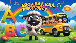 ABC Song + Baa Baa Black Sheep + Wheels on the Bus | Nursery Rhymes Compilation for Kids