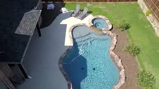 Best Pool Builder Series- Drone View of Frisco Pool Project!