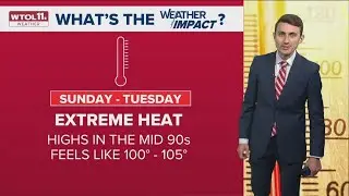 Heat intensifies Sunday; Weather Impact ALERT DAYS for heatwave ahead | WTOL 11 Weather