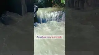 The sound of a flowing river #asmr #nature #relaxation #river #relaxing #riversounds