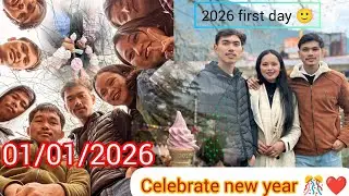 Celebrate new year 🎊 / 2026 ka pehla din kuch es tarah se bit gaya ☺️ / enjoy /  Vlogs ❤
