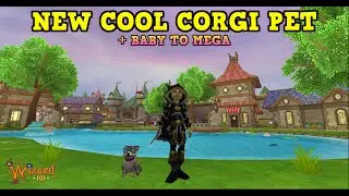 Wizard101 : NEW COOL CORGI PET + BABY TO MEGA