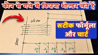 सभी ब्लाउज के लिए गले के अनुसार शोल्डर चार्ट | ये फॉर्मूला इस्तेमाल करो शोल्डर कभी नहीं गिरेगा |