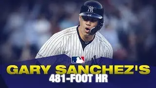 Yankees' Gary Sanchez slams 481-foot HR versus the Astros
